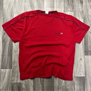 90’s Reebok Men's Bold Red Short Sleeve Tee